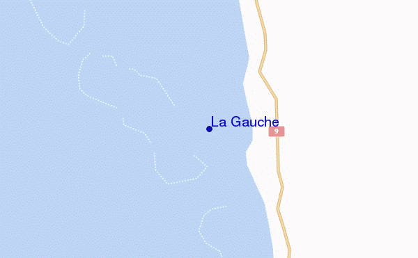 mapa de ubicación de La Gauche
