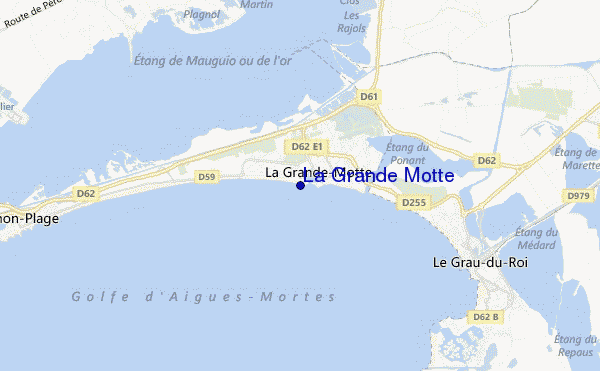 mapa de ubicación de La Grande Motte