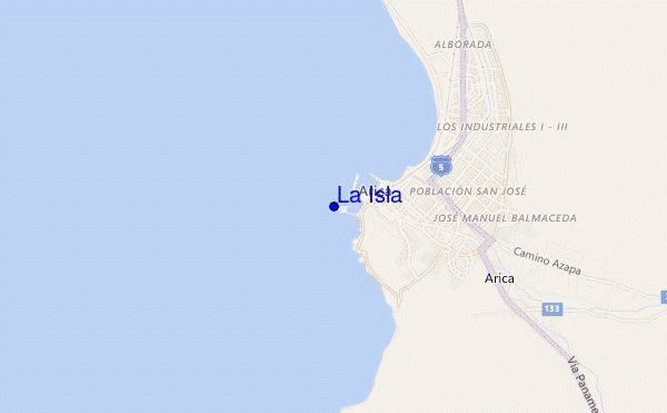 mapa de ubicación de La Isla