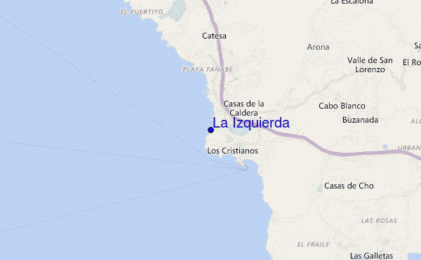 mapa de ubicación de La Izquierda