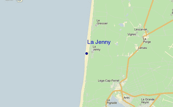 mapa de ubicación de La Jenny