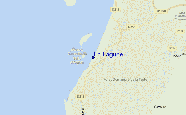 mapa de ubicación de La Lagune