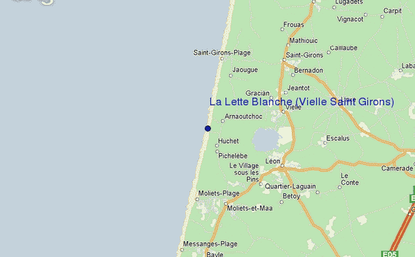 mapa de ubicación de La Lette Blanche (Vieille Saint Girons)
