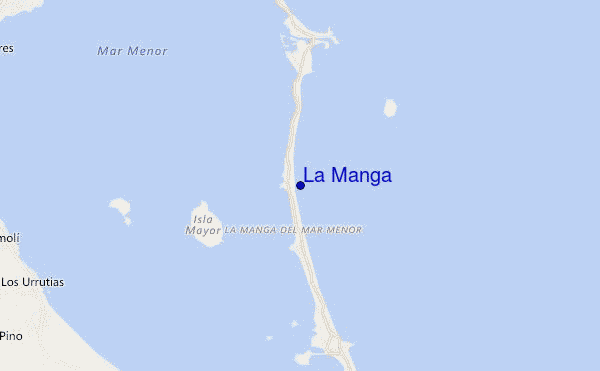 mapa de ubicación de La Manga
