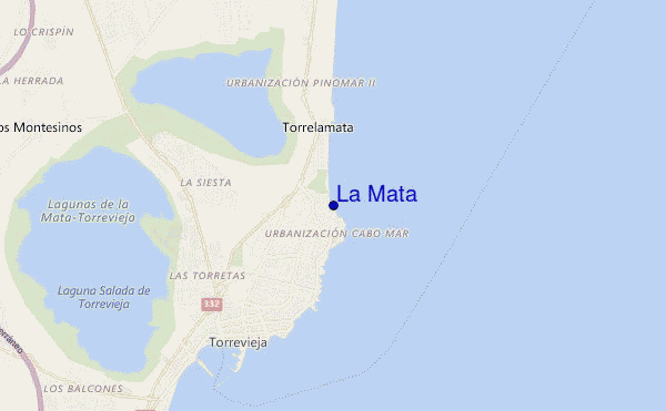 mapa de ubicación de La Mata