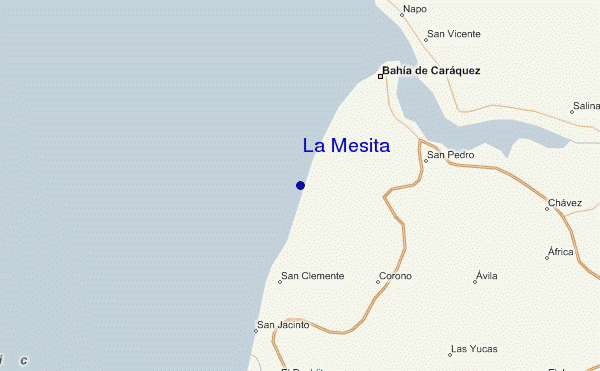 mapa de ubicación de La Mesita