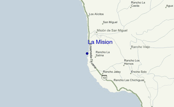 mapa de ubicación de La Mision