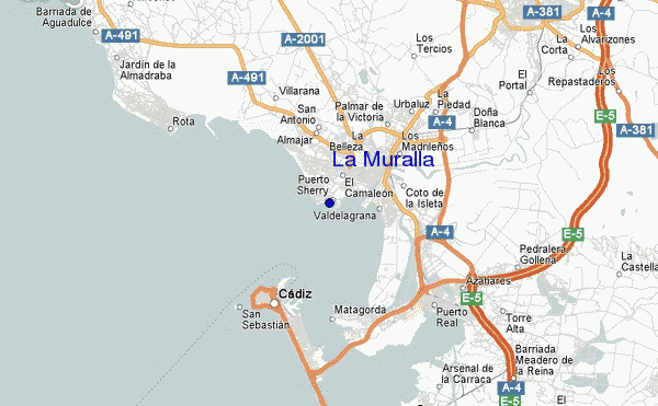 mapa de ubicación de La Muralla