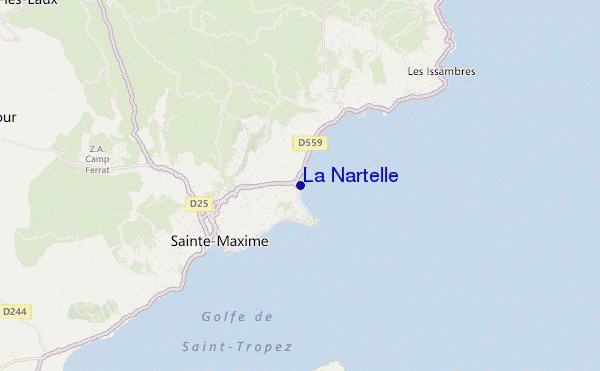 mapa de ubicación de La Nartelle
