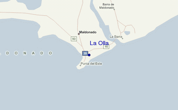 mapa de ubicación de La Olla