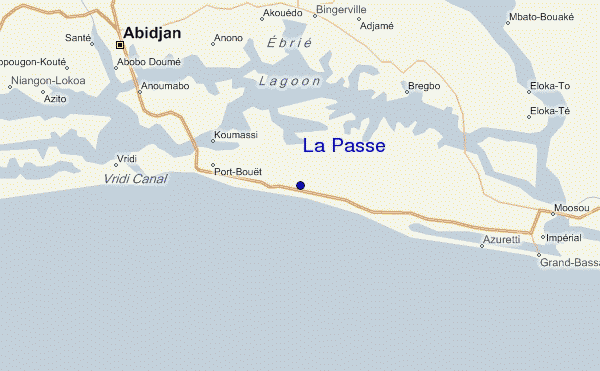 mapa de ubicación de La Passe