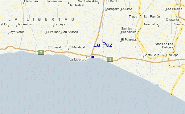 mapa de ubicación de La Paz