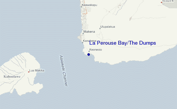 mapa de ubicación de La Perouse Bay/The Dumps