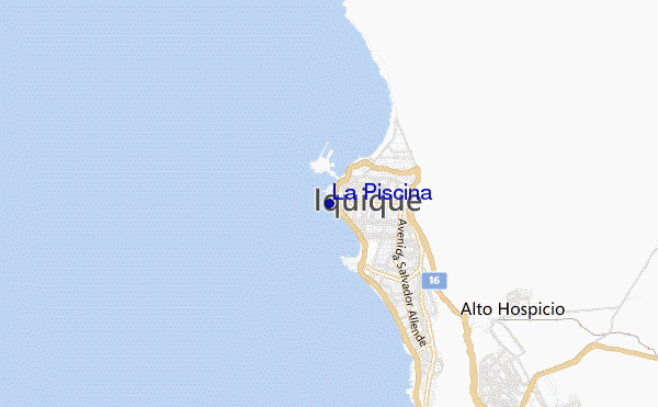 mapa de ubicación de La Piscina