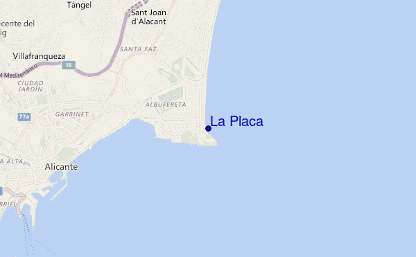 mapa de ubicación de La Placa
