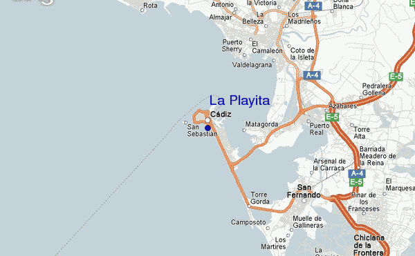 mapa de ubicación de La Playita