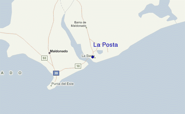 mapa de ubicación de La Posta