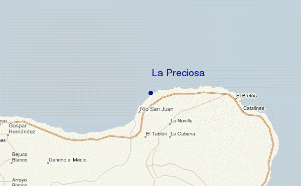 mapa de ubicación de La Preciosa