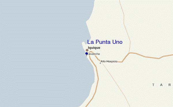 mapa de ubicación de La Punta Uno