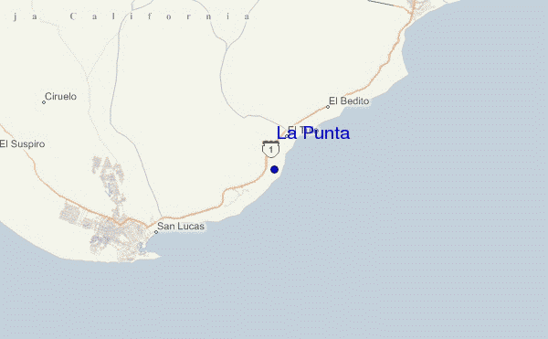mapa de ubicación de La Punta