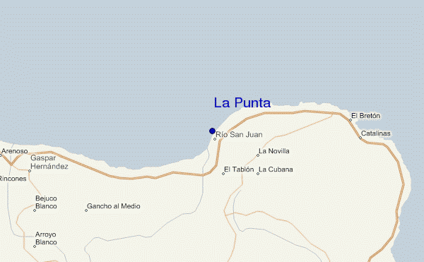 mapa de ubicación de La Punta