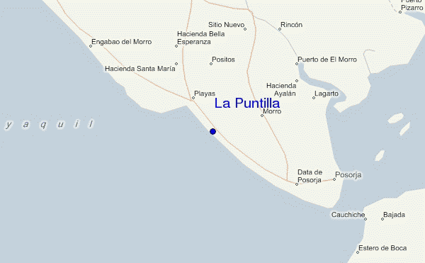 mapa de ubicación de La Puntilla
