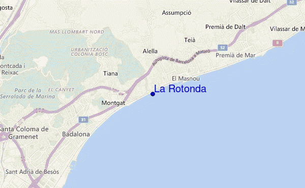 mapa de ubicación de La Rotonda