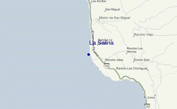 mapa de ubicación de La Salina