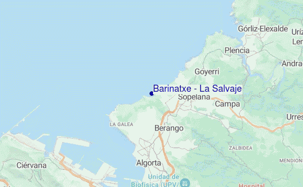 mapa de ubicación de Barinatxe - La Salvaje