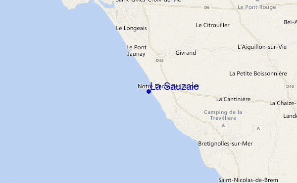 mapa de ubicación de La Sauzaie