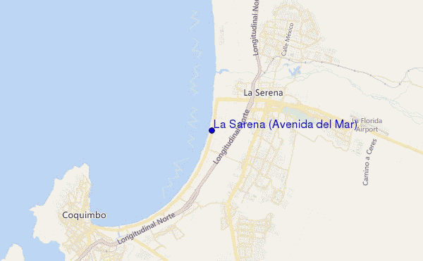 mapa de ubicación de La Sarena (Avenida del Mar)