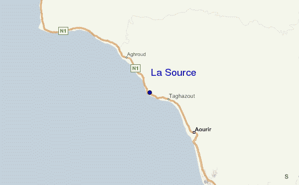 mapa de ubicación de La Source