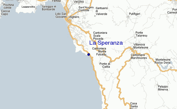 mapa de ubicación de La Speranza