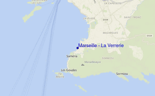mapa de ubicación de Marseille - La Verrerie