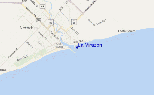 mapa de ubicación de La Virazon