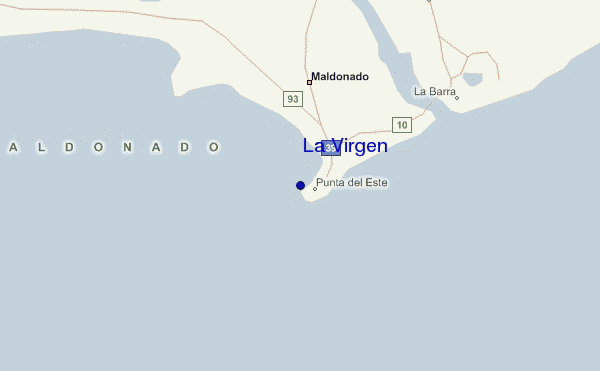mapa de ubicación de La Virgen