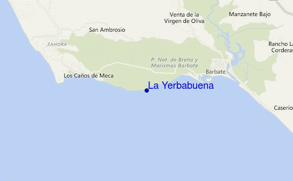 mapa de ubicación de La Yerbabuena
