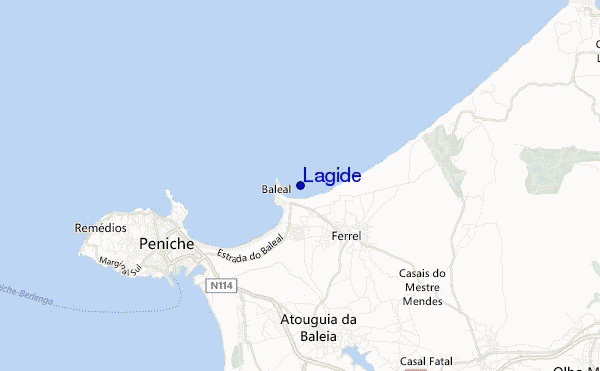 mapa de ubicación de Lagide