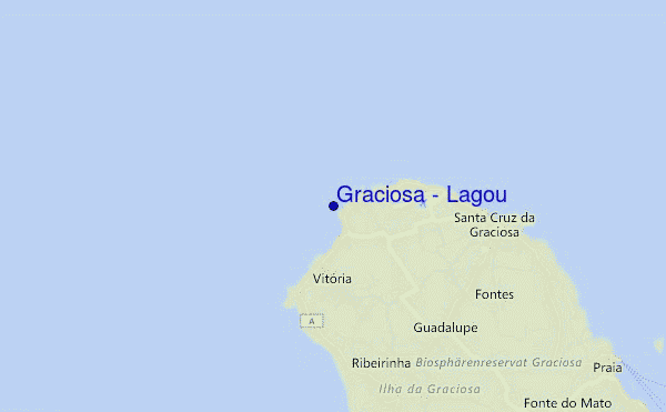 mapa de ubicación de Graciosa - Lagou