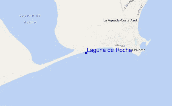 mapa de ubicación de Laguna de Rocha
