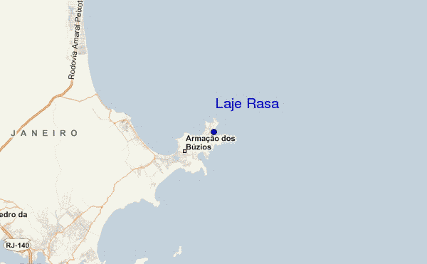 mapa de ubicación de Laje Rasa