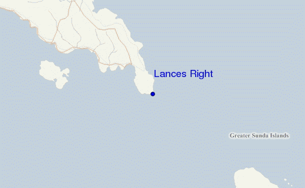 mapa de ubicación de Lances Right
