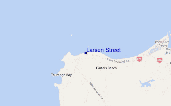 mapa de ubicación de Larsen Street