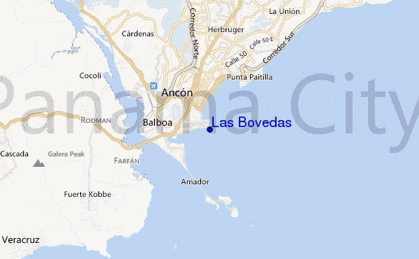 mapa de ubicación de Las Bovedas