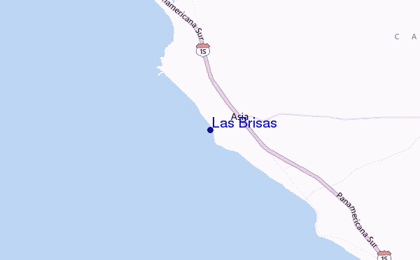 mapa de ubicación de Las Brisas