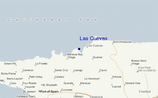mapa de ubicación de Las Cuevas