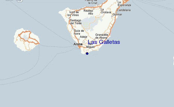 Las Galletas Location Map