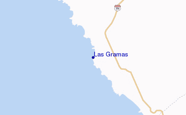 mapa de ubicación de Las Gramas