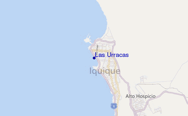 mapa de ubicación de Las Urracas