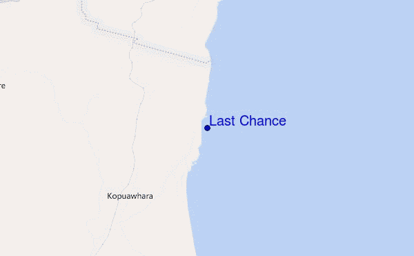 mapa de ubicación de Last Chance